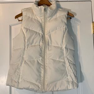 Women's White Puffer Vest